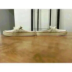 EUC TOMS Women’s Heritage Tan Canvas Sunrise Now Slip On Mule, Sz 9.5